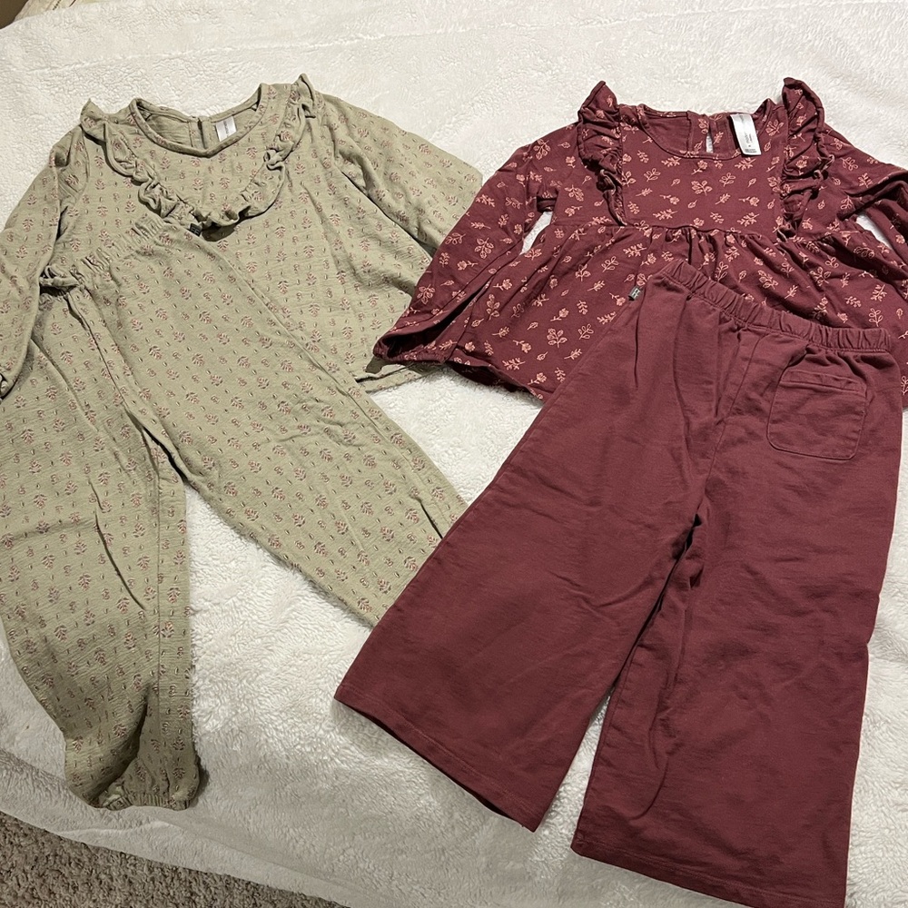 Modern Moments Outfits in Green and Burgundy